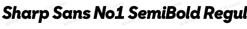 Sharp Sans No1 SemiBold Regular字体转换